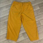 Jules & Leopold  women large Yellow Drawstring crop pocket Joggers wide leg pant Photo 4