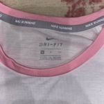 Nike  White and Pink Tank Top Photo 2