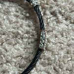 Women’s vintage‎ dainty black cable crystal magnetic bracelet one size Photo 3
