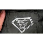 Diamond Plate Buffalo CustomLeather Biker Jacket w/ Patches American Photo 5