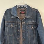 Stylo Jean Denim Jacket Womens Sz XL Blue Denim Las Vegas Rhinestone Embellished Photo 2