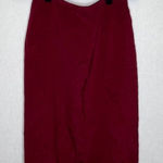 Kasper  l‎ 100% Silk Burgundy Maroon Skirt 6 Photo 0
