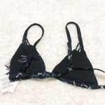 RVCA 🆕 Crystalized adjustable triangle black blue bikini top Photo 3