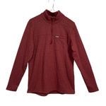 Ariat REBAR Women M Medium Red Heathered 1/4 Zip Long Sleeve Pullover Shirt Photo 0