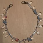 Handmade White Silver Beaded Charms Bag Chain Photo 1