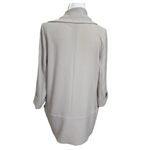 Aritzia Wilfred Chevalier Jacket Gray Drape Front Women’s Size 6 Open Front Loos Photo 5