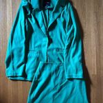 Monki Kelly Green oversized blazer and skirt suit set, size S Photo 0