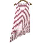 Madewell ‎ Red and Cream Striped Tank V-neck Dress Size L Photo 1