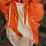 One Piece Orange Puff Sleeve  Swimsuit Photo 4