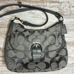 Coach Gray Signature C Half Moon Shoulder Bag Great condition! Photo 0