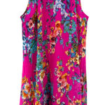 Betsey Johnson  Pink Floral Halter Dress Sleeveless‎ Size 8 Brunch Girly Guest Photo 0
