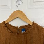 Old Navy  Burnt Orange Pintucked Mini Eyelet Swing Dress Photo 5