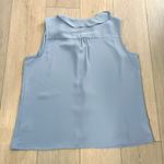 Tahari  ASL Women's Baby Blue Sleeveless Blouse Size XL Photo 1