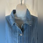 Universal Threads Universal Thread Denim Flouncy Dress Medium Wash | Size Large Jumper Button Down Photo 4
