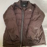 The North Face Brown Puffer Coat Photo 0