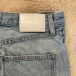 Denim Forum Shorts Size 27 The Yoko Mid Thigh Short Raw Hem Light Wash Womens Blue Photo 7