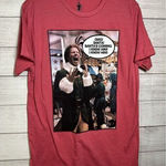 Ripple Junction  Christmas ELF Short Sleeve Shirt Size Large Movie Elf‎ Santa Red Photo 0