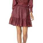 Rebecca Minkoff FLAWED Red Floral Printed Chloe Dress Size Small $228 Photo 0