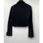 Free People  Jacket‎ Women's One Button Cropped Long Sleeve Black Size Small Photo 6