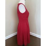 Esley Modcloth  Burgundy Red Wine Lace Sleeveless Pleated Party Dress Small NEW Photo 3