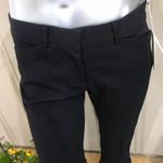 NEW Nicole Farhi Black Trouser Cotton Dress Pants Made in Italy Size 6 NWT $315 Photo 3