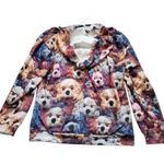 Dog Hoodie Women Medium All Over Print 3D Sweatshirt Long Sleeve Poodle Bichon Size undefined Photo 1