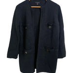 J.Crew Alpaca Oversized Knit Cardigan Sweater Black Size XS‎ #AQ330 Photo 0