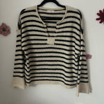 Blu Pepper Striped Knit Top Photo 0