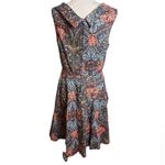 Lindy Bop Ophelia Retro Pin Up Blue Floral Pin Up Swing Rockabilly Dress Sz L Size L Photo 1