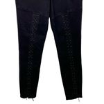 EXPRESS black high rise lace up stretch ankle legging jeans 10R Photo 3
