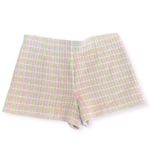 ZARA  Tweed Micro Mini Pink Green Skort Size L NEW Photo 6