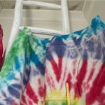 BP Nordstrom Colorful Tie-Dye Oversized Sweatshirt Hoodie Size Small Photo 3