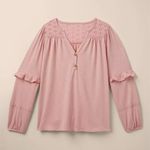 Matilda Jane NWT  Heart to Heart Possibilities Pink Knit Women's Top Sz S Small Photo 2