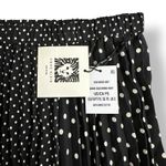 Anne Klein Petite Black White Mixed Polka Dot Pleated Midi Skirt NWT Petite S Photo 4