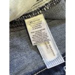 Ann Taylor LOFT Denim Mini Skirt 10 Dark Wash Stretch Raw Hem Jean Frayed Casual Photo 6