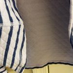 J.Crew  reversible crewneck sweatshirt quilted boxy lavender navy blue Medium NWT Photo 5