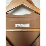 Free People NWT Khaki Modal Snap Shirt FLAW Sz. L Photo 5