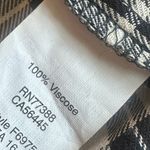 Madewell Black Plaid Shirt Dress Mini Length Short Sleeve Size XS Women's Photo 9