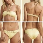Billabong X Salty Blonde Yellow Polka Dot Sundipped Bikini SET Photo 9