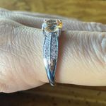 Swavorski Swarovski Crystal Sterling Silver Ring Size 9 Photo 2