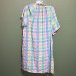 Vintage Pastel Plaid Floral Embroidered Nightgown Size undefined Photo 7
