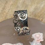 Sterling Silver Vintage Elephant Swirl 925  Ring Photo 8