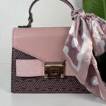 ALDO Pink Handbag with Scarf Photo 1
