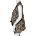 Anthropologie Elevenses Vest Womens Medium Tan Faux Fur Vest Edgy Urban Mob Wife Photo 2