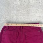 Judy Blue  Jeans Women Sz 29 Red Garment Dyed Drawstring High Waist Tapered Denim Photo 6