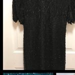 Laurence Kazar Vintage turquoise Beaded Dress Photo 8