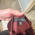 Dynamite  Rich Brown Velvet Jumpsuit Photo 3