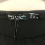 Nasty Gal  chip on your shoulder black Jersey top sz 10 NWT Photo 5