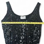 Emanuel Ungaro Silk Beaded Sequin Black Mini Dress Size 6 Photo 5