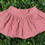 Necessary Objects Vintage Red White Gingham Mini Skirt Size XS Photo 0